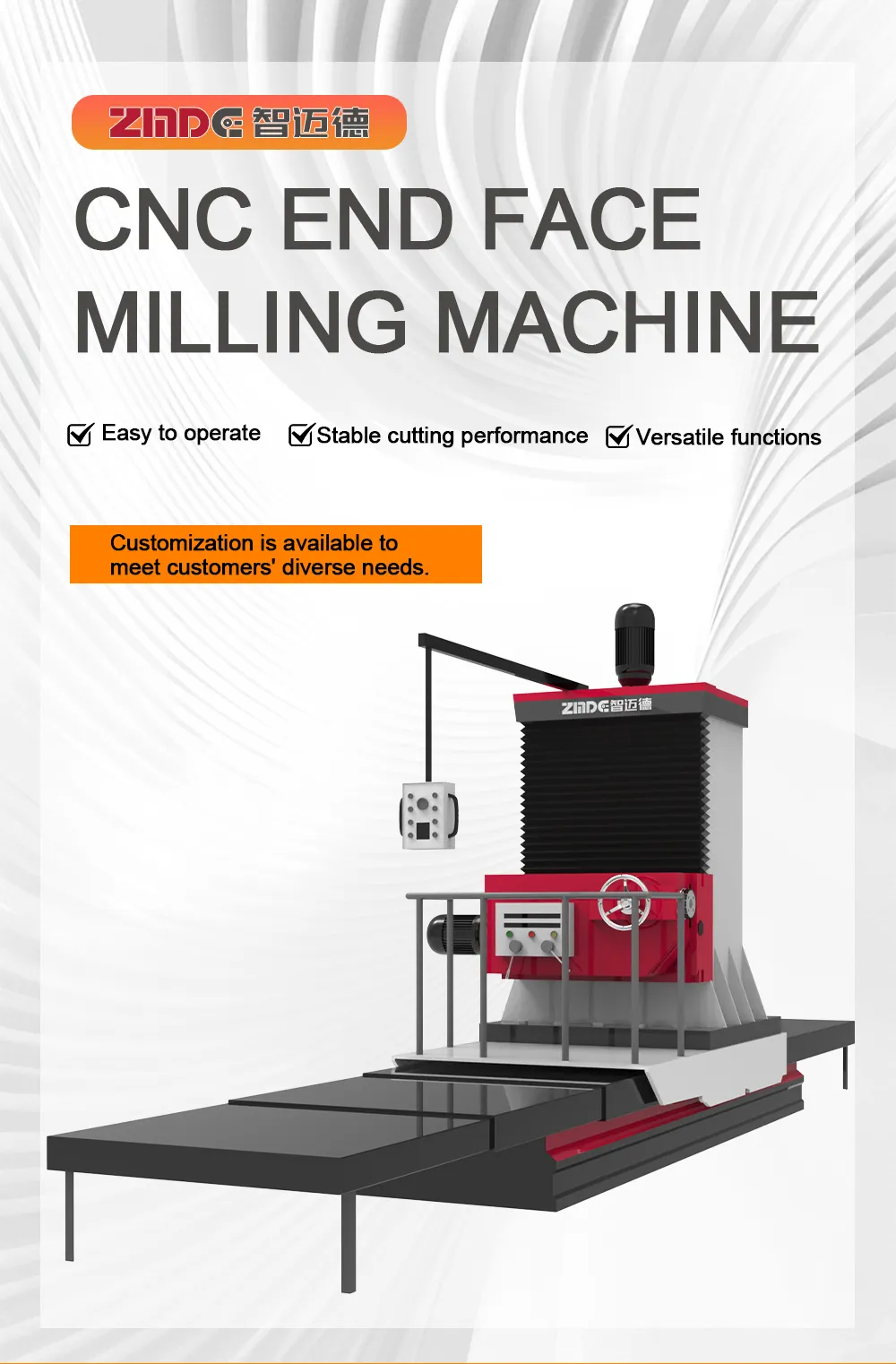 CNC-End-Face-Milling-Machine-Detail-1