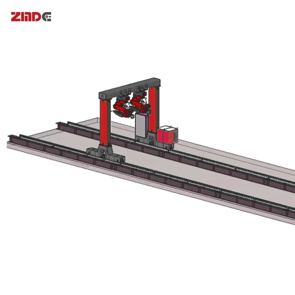 ZMDE 8-осевой CNC PEB структуры стали портального типа сварочный робот станции GRWS-12