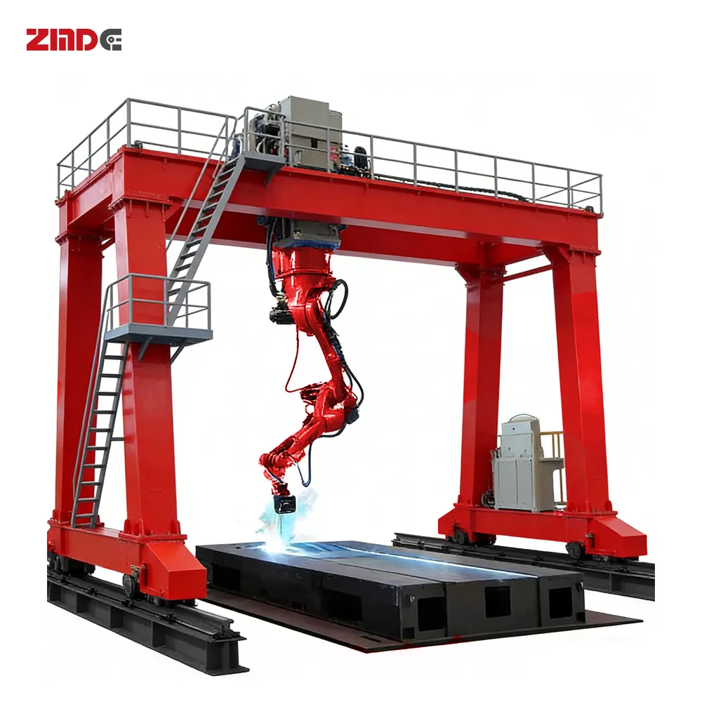 ZMDE 8-осевой CNC PEB структуры стали портального типа сварочный робот станции GRWS-12