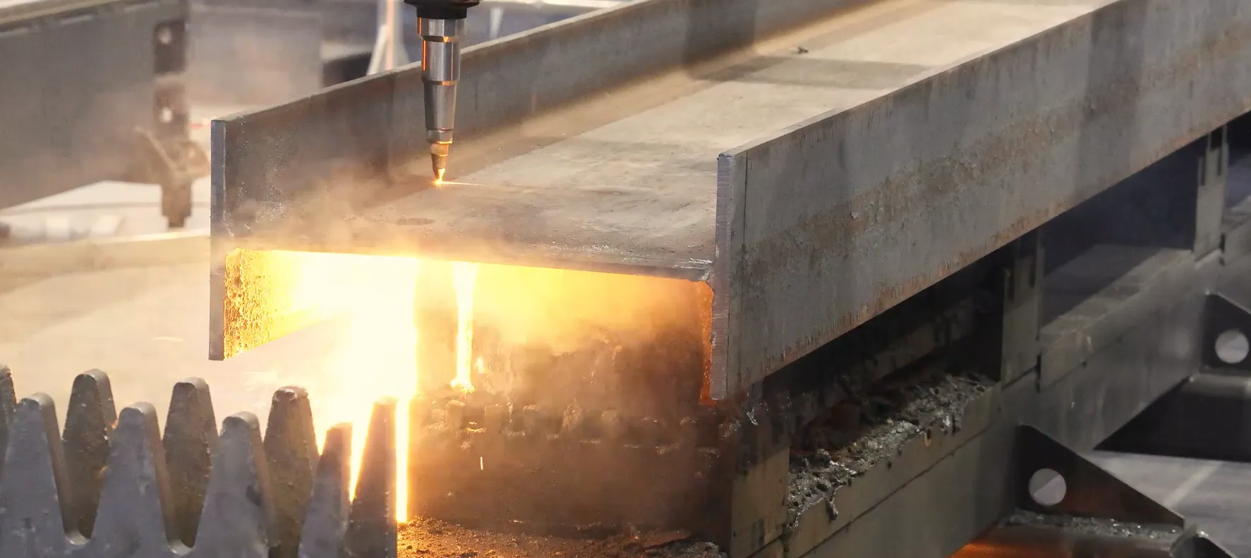 Máquina de corte de perfiles de acero con CNC-Detalle-6