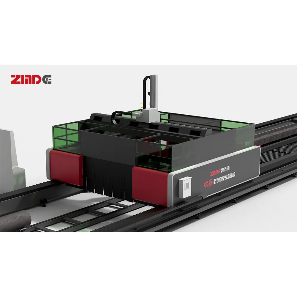 Máquina de corte por láser de fibra óptica CNC para perfiles de acero ZMDE BPCM