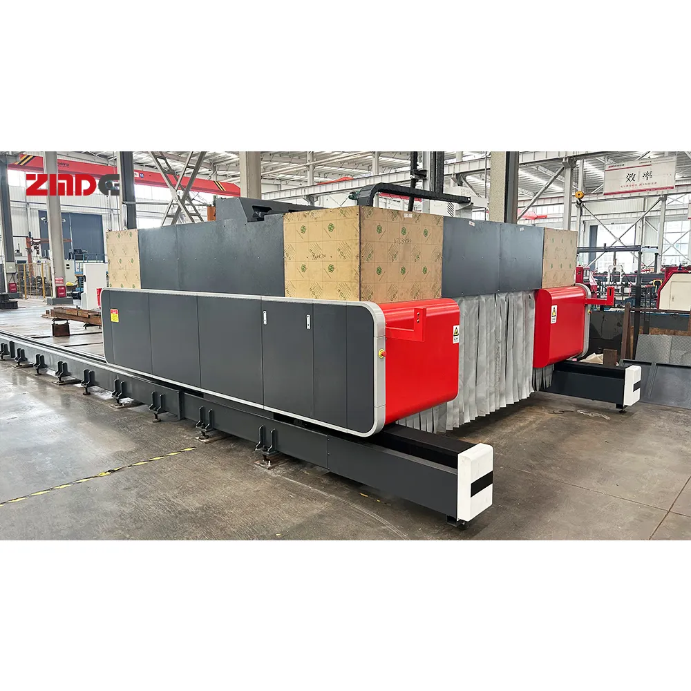 Máquina de corte por láser de fibra óptica CNC para perfiles de acero ZMDE BPCM