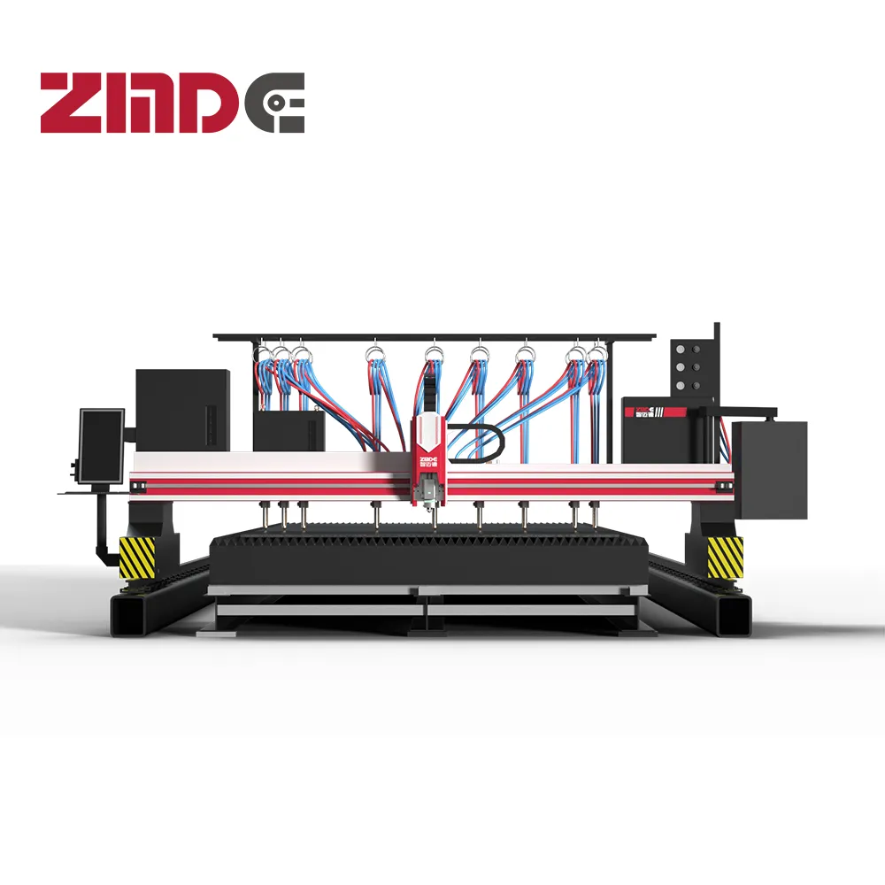 ZMDE Steel Plate CNC Laser & Flame Cutting Machine LFCM12K-14030S