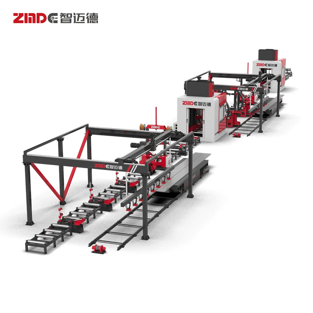ZMDE Fully Automatic H/T/I Beam Fabrication One Shot Production Line