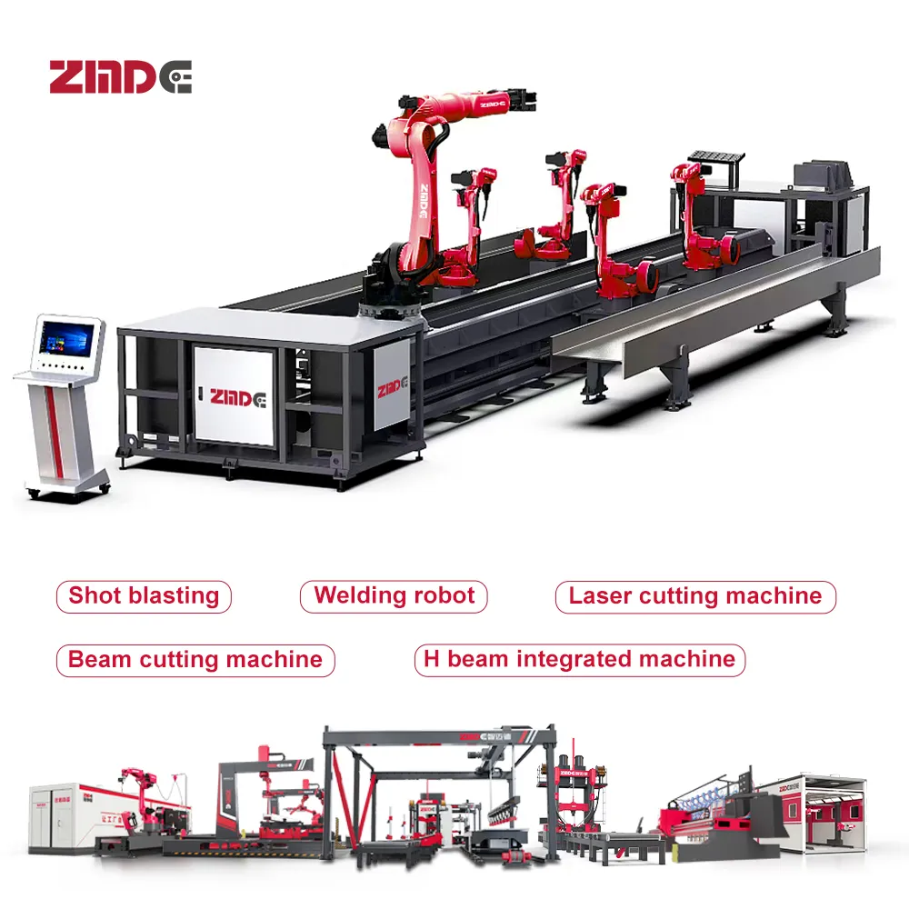 Estación robotizada de soldadura y ensamblaje de placas de refuerzo con CNC RAWS-8540 de ZMDE