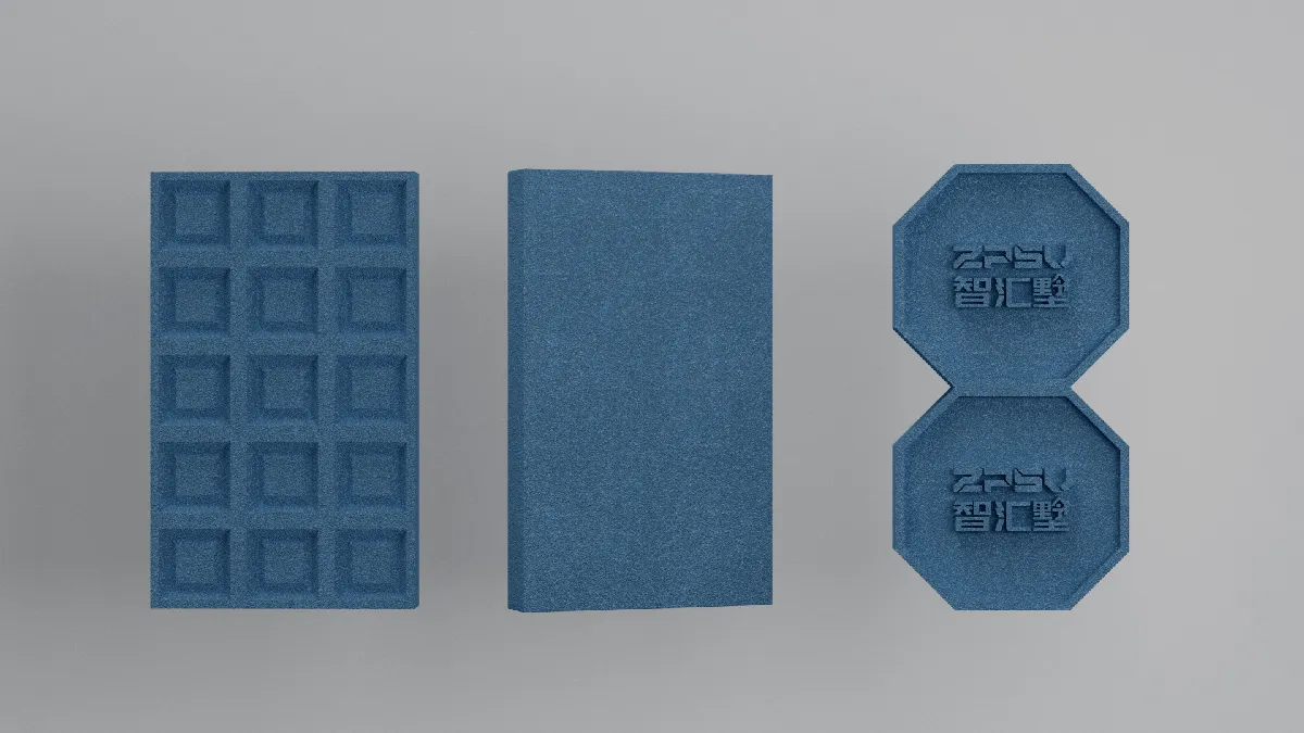 ZMDE Smart Crystal prefabricated full decoration lightweight wall Blue Color