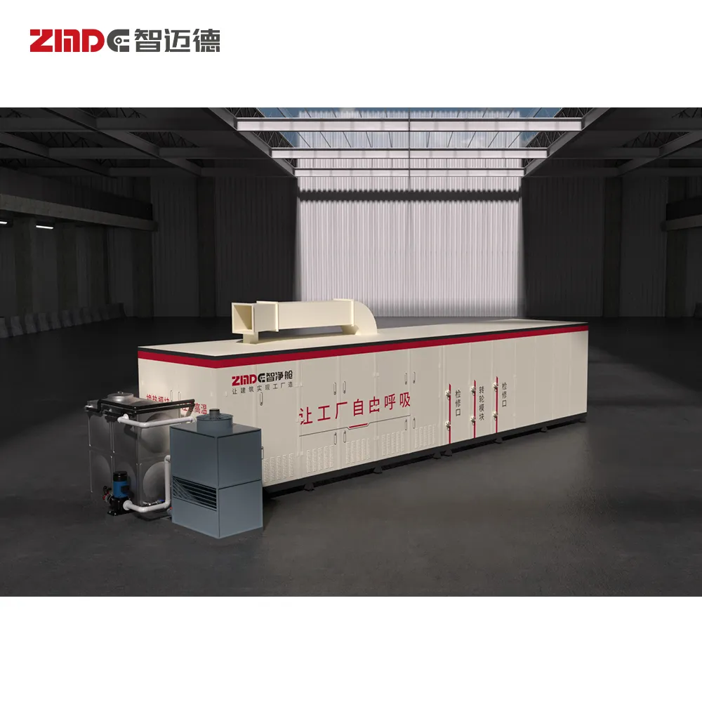 ZMDE Steel H T I Beam Fabrication Ternary Rotary Wheel Polution Treatment Purification Machine