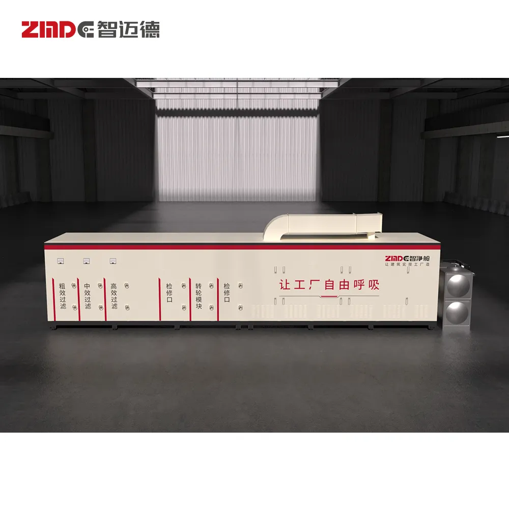 ZMDE Steel H T I Beam Fabrication Ternary Rotary Wheel Polution Treatment Purification Machine