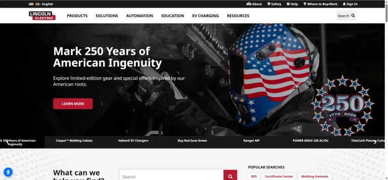 Lincoln Electric official website