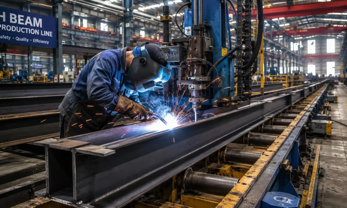 Bevel-Free Welding for H Beam: How 18mm Web Plate Welding Works Without Groove Preparation