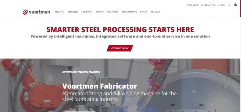 Voortman Steel Machinery official website